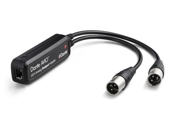 Monacor ADP-DAO-0X2, RJ-45, Hunkjønn, 2 x XLR (3-pin), Hankjønn, Sort