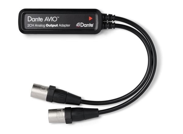 Monacor ADP-DAO-0X2, RJ-45, Hunkjønn, 2 x XLR (3-pin), Hankjønn, Sort