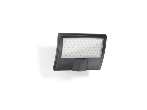 STEINEL Sensor LED-Strahler XLED curved, Vegglys, Antrasitt, Aluminium, Plast, IP44, Inngang, I