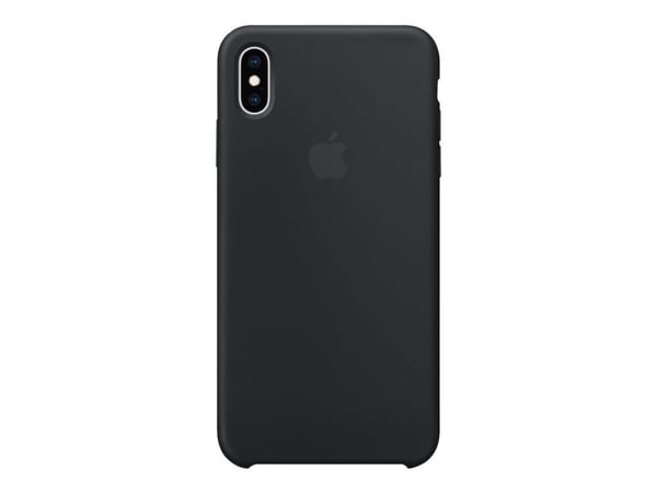 Apple - Baksidedeksel for mobiltelefon - silikon - svart - for iPhone XS Max