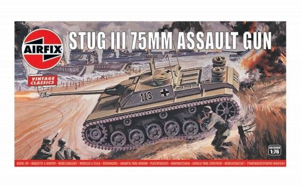 Stug III 75mm angrepskanon (plastbyggesett) - militær til land - 176