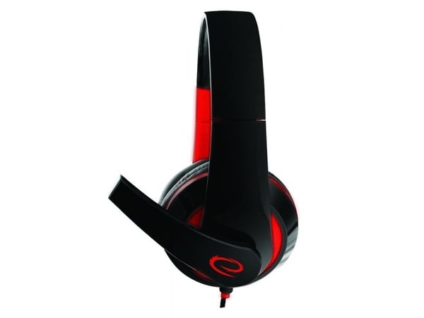 Esperanza EGH300 - Headset - fullstorlek - kabelansluten - 3,5 mm kontakt - ljudisolerande - röd
