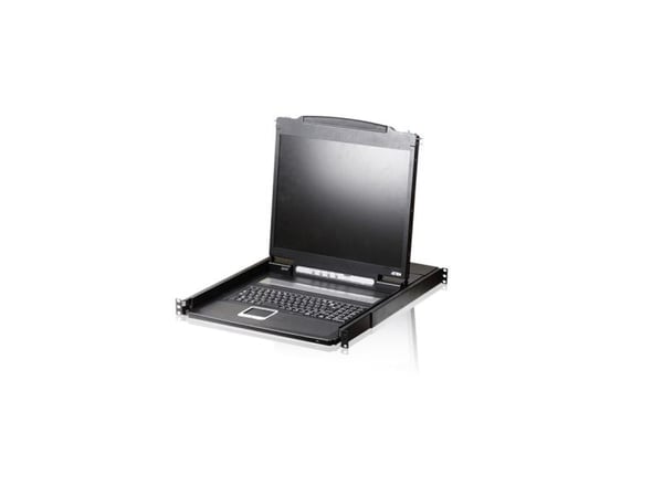 ATEN CL1000N, 1280 x 1024 pikseliä, Telineasennus, 24 W, 1U, Musta