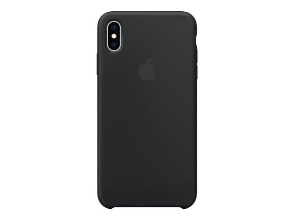 Apple - Baksidedeksel for mobiltelefon - silikon - svart - for iPhone XS Max