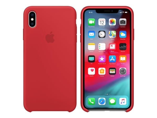 Apple - (PRODUCT) RED - baksidesskydd för mobiltelefon - silikon - röd - för iPhone XS Max