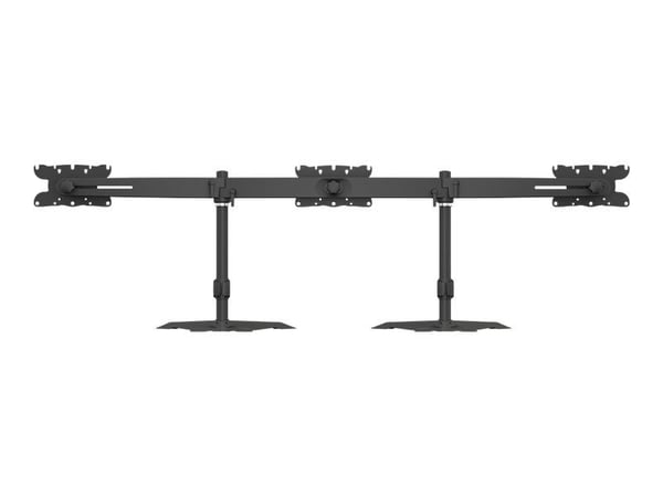 Multibrackets M VESA Desktopmount Triple Stand - Monteringssats (arm för montering av tre skärmar) - för 3 LCD-bildskärmar - plast, aluminium, stål...