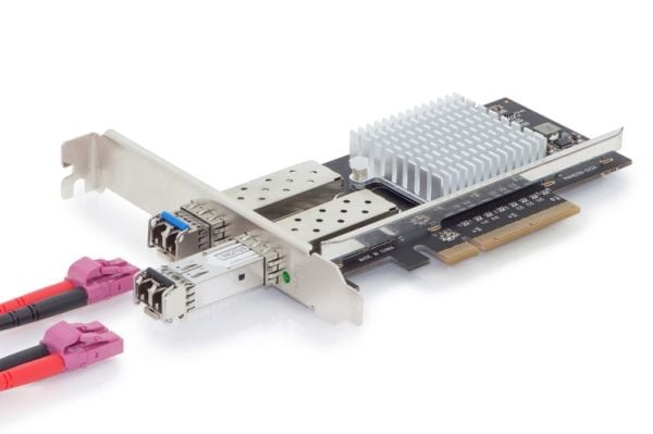 DIGITUS DN-10162 - Nettverksadapter - PCIe 3.0 x8 lav profil - 10 Gigabit SFP+ x 2