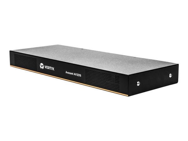 Avocent AutoView AV3216 - Omkopplare för tangentbord/video/mus - 16 x KVM port(s) - 2 lokala användare - 1 IP-användare - främre till bakre luftflö...