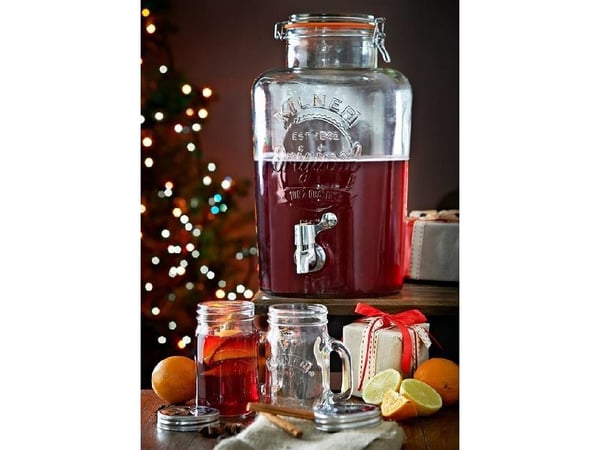 Drikkedispenser Kilner 8 ltr. glas m/tappehane