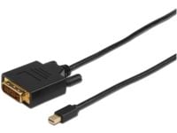 Mini DisplayPort till DVI-D-kabel 2 m Dual Link 24+1