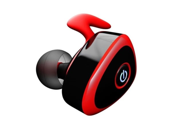 KitSound Comet, Langaton, 13 g, Kuulokkeet, Musta, Punainen