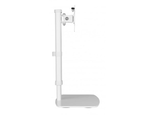 Techly DESK 100 - Stativ - fristående - för bildskärm - vit - skärmstorlek: 43,2-68,6 cm (17 in-27 in)