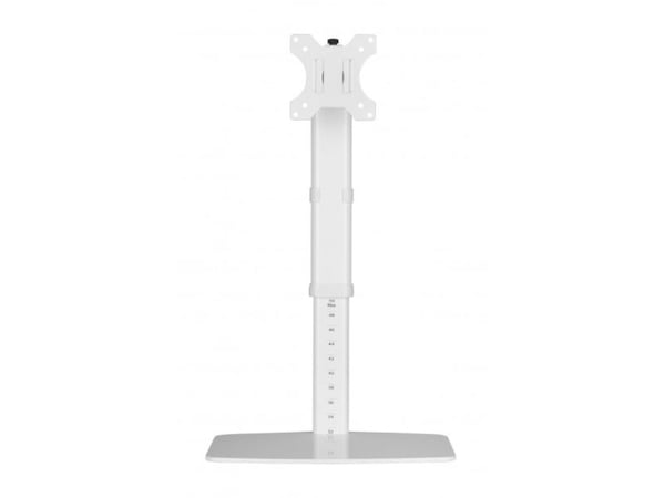Techly DESK 100 - Stativ - fristående - för bildskärm - vit - skärmstorlek: 43,2-68,6 cm (17 in-27 in)