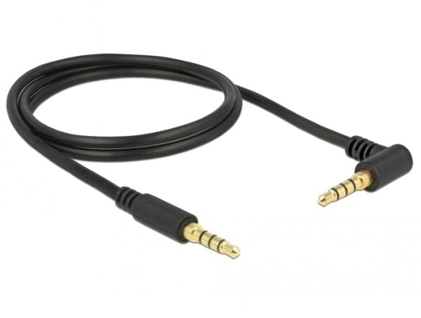 DeLOCK 85610, 3.5mm, Uros, 3.5mm, Uros, 1 m, Musta