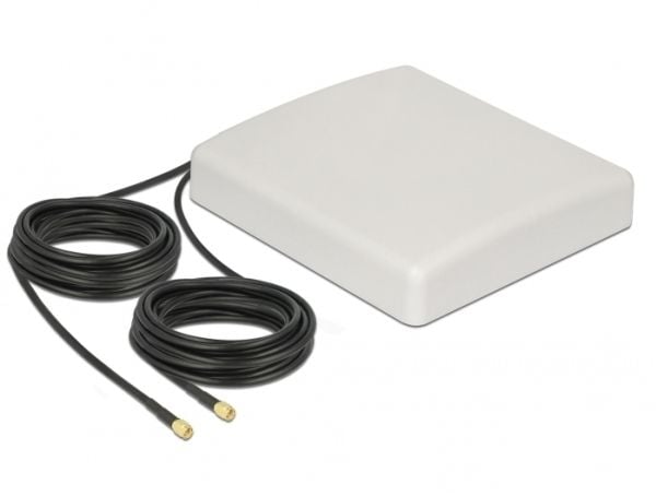 Delock - Antenne - plate - 8 dBi - direksjonal - kan monteres på vegg, stangmontering