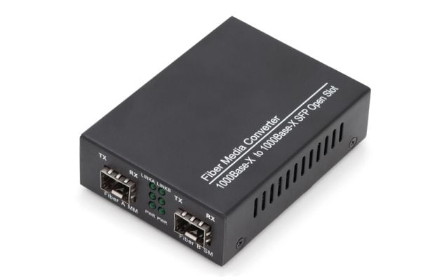 DIGITUS Professional DN-82133 - Medieomformer - 1GbE - 1000Base-X, 100Base-X - SFP (mini-GBIC) / SFP (mini-GBIC) - 850 nm / 1310 nm / 1550 nm