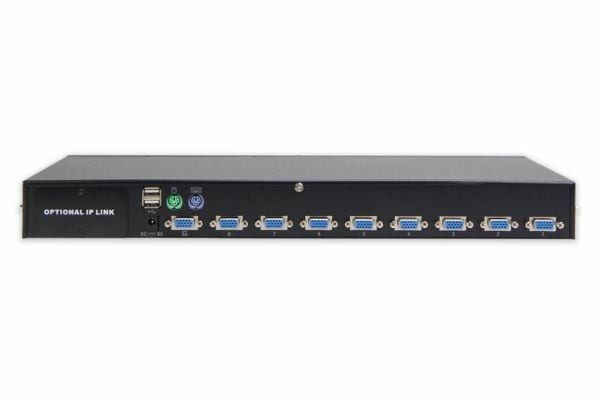 DIGITUS Professional DS-23200-2 - KVM-svitsj - 8 x KVM port(s) - 1 lokalbruker - rackmonterbar