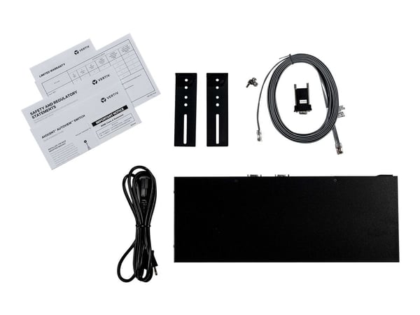 Avocent AutoView AV3216 - Omkopplare för tangentbord/video/mus - 16 x KVM port(s) - 2 lokala användare - 1 IP-användare - främre till bakre luftflö...