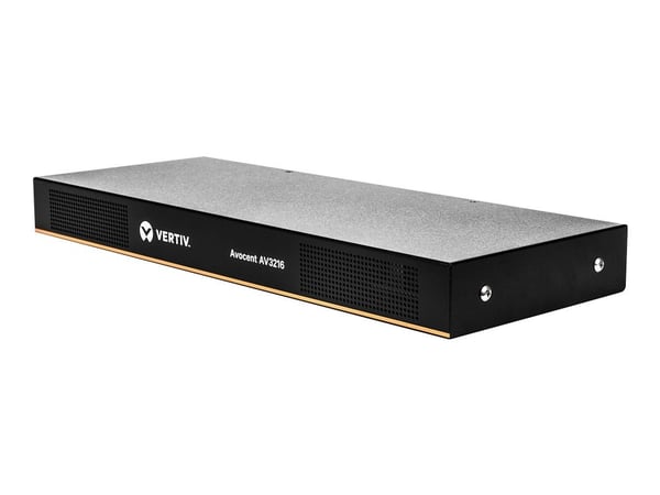 Avocent AutoView AV3216 - Omkopplare för tangentbord/video/mus - 16 x KVM port(s) - 2 lokala användare - 1 IP-användare - främre till bakre luftflö...