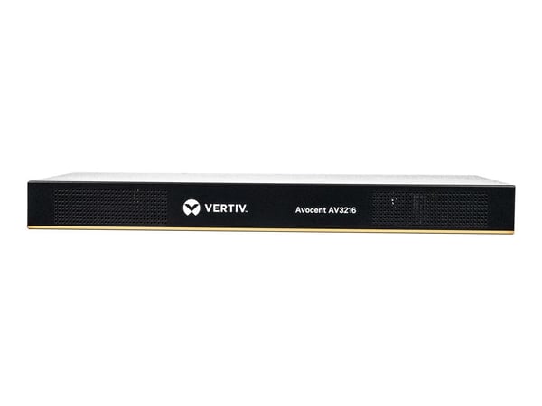 Avocent AutoView AV3216 - Omkopplare för tangentbord/video/mus - 16 x KVM port(s) - 2 lokala användare - 1 IP-användare - främre till bakre luftflö...