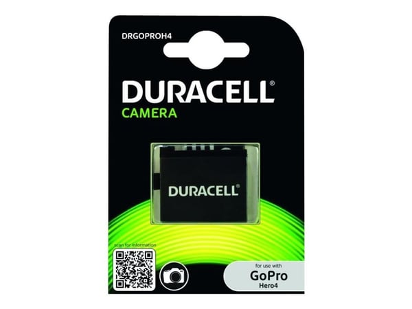 Duracell DRGOPROH4 - Batteri/Akku - Svart - Lithium-Ion (Li-Ion) (drgoproh4)