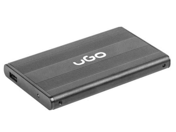 uGo Marapi S120, HDD/SSD-kabinett, 2.5", Serial ATA II, USB-tilkobling, Sort