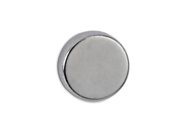 MAUL neodymmagnet, diameter: 10 x (H) 3 mm, nikkel, holdekraft: 2 kg, skive - 1 stk (6166396) MAUL neodymmagnet, diameter: 10 x (H) 3 mm, nikkel, holdekraft: 2 kg, skive - 1 stk (6166396)