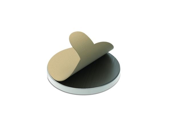 MAUL neodymmagnet selvklebende, diameter: 10 x (H)1 mm nikkel, klebekraft: 0,5 kg, selvklebende på den ene siden, en - 1 stk (6167196) MAUL neodymmagnet selvklebende, diameter: 10 x (H)1 mm nikkel, klebekraft: 0,5 kg, selvklebende på den ene siden, en - 1 stk (6167196)