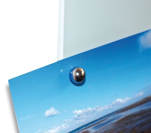 MAUL 6167696, Whiteboard-magnet, Nickel, 4 stykker, Tyskland