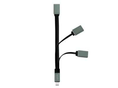 LogiLink UA0315, USB 3.2 Gen 1 (3.1 Gen 1) Type-C, USB 2.0, USB 3.2 Gen 1 (3.1 Gen 1) Type-A, 5000 Mbit/s, Musta, Harmaa, USB, 1 kpl