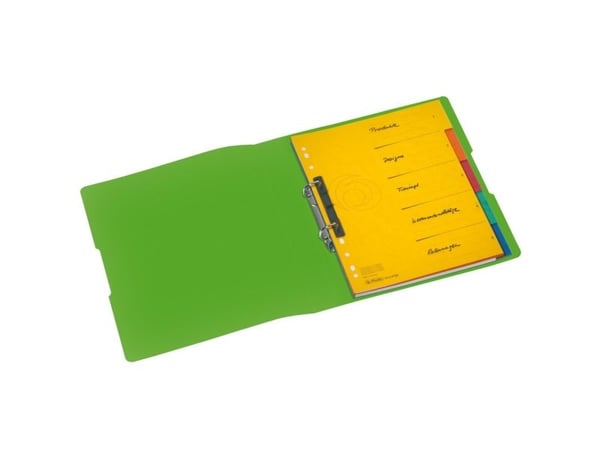 Herlitz 11226388, A4, Rund ring, Oppbevaring, Polypropylen (PP), Grønn, 1 stykker