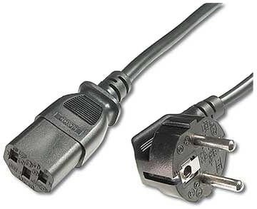 Microconnect PE010410, 1 m, Virtapistoke tyyppi E+F, C13 liitin, H05VV-F, 250 V, 10 A