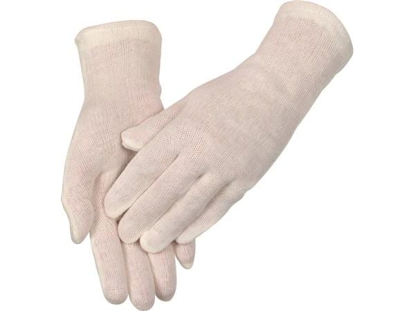 OX-ON strikhandske str. 10 - Knitted Basic 13000, strikket bomuldshandske, bdt. a 12 par