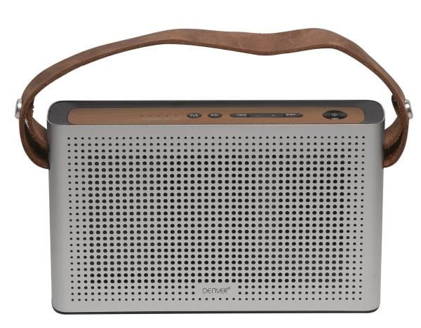 DENVER BTS-200 - Høyttaler - for bærbar bruk - trådløs - Bluetooth - 10 watt - sølv