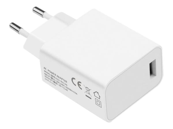 CoreParts - Strømadapter - 12 watt - 4 A (USB) - hvit - for iPad/iPhone/iPod