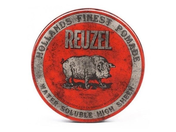 REUZEL Styling Red Pomade Water Soluble hair pomade with medium hold and high shine for men 113g