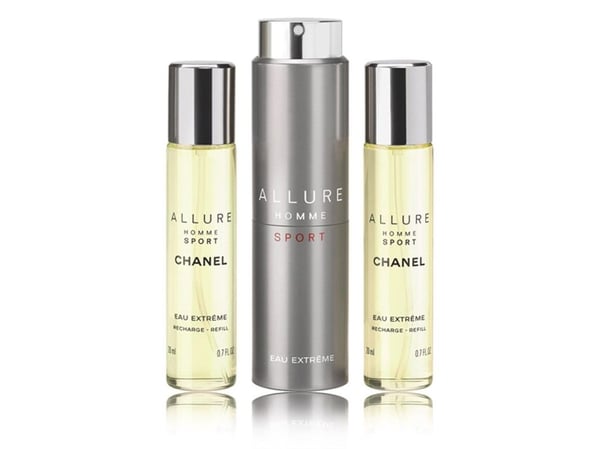 CHANEL ALLURE HOMME SPORTEAU EXTRÊME REFILLABLE TRAVEL SPRAY 3x20 ml, Mænd,