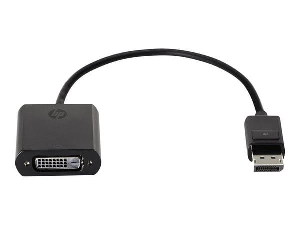 HP - DVI-kabel - DisplayPort (hane) till DVI-D (hona) - 19 cm - för Elite 600 G9, 800 G9, t655; EliteDesk 80X G8; Pro t550; ProOne 440 G9; Workstat...