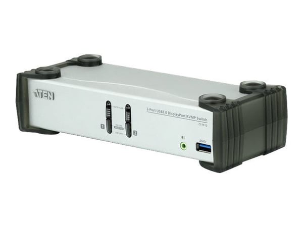 ATEN CS1912 KVMP Switch - Omkopplare för tangentbord/video/mus/ljud/USB - 2 x KVM/ljud/USB - 1 lokal användare - skrivbordsmodell