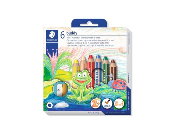 Staedtler Noris buddy 140, Pehmeä, Monivärinen, 6 kpl