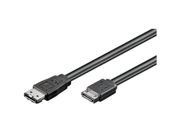 Goobay CAK SATA/eSATA 300-050 0.5m, 0,5 m, Hankjønn/hankjønn, Sort