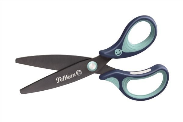 Pelikan SC1RB, Barn, Rett kutt, Sett, Blå, Kunsthåndverk saks, Høyrehendt