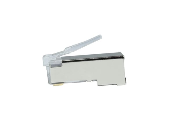LogiLink MP0070, RJ-45, Sølv, Cat6a, S/UTP (STP), Gull, 6,5 mm