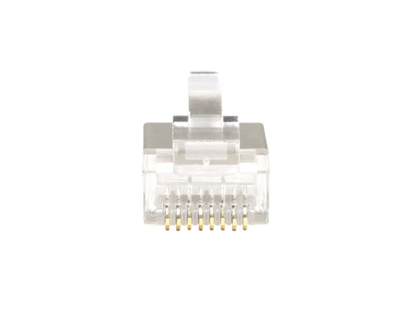 LogiLink MP0070, RJ-45, Sølv, Cat6a, S/UTP (STP), Gull, 6,5 mm