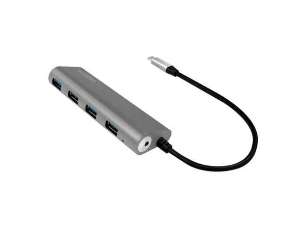 LogiLink UA0309, USB 3.2 Gen 1 (3.1 Gen 1) Type-C, USB 3.2 Gen 1 (3.1 Gen 1) Type-A, 5000 Mbit/s, Grå, Android