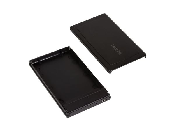 LogiLink UA0292, HDD/SSD-kabinett, 2.5", SATA, Serial ATA II, Serial ATA III, 10 Gbit/s, USB-tilkobling, Sort