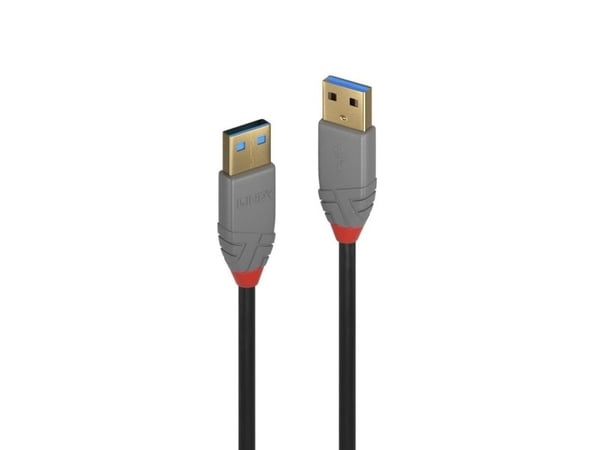 Lindy 36750, 0,5 m, USB A, USB A, USB 3.2 Gen 1 (3.1 Gen 1), 5000 Mbit/s, Lajittelu