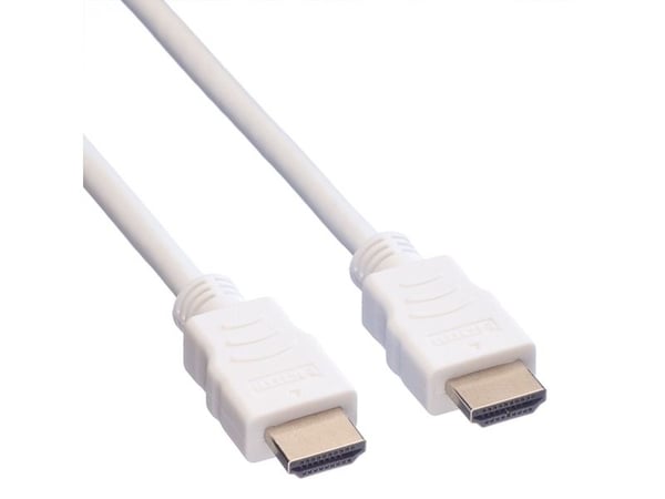 Value 11995704, 1,5 m, HDMI Type A (Standard), HDMI Type A (Standard), 3840 x 2160 piksler, 3D, Hvit