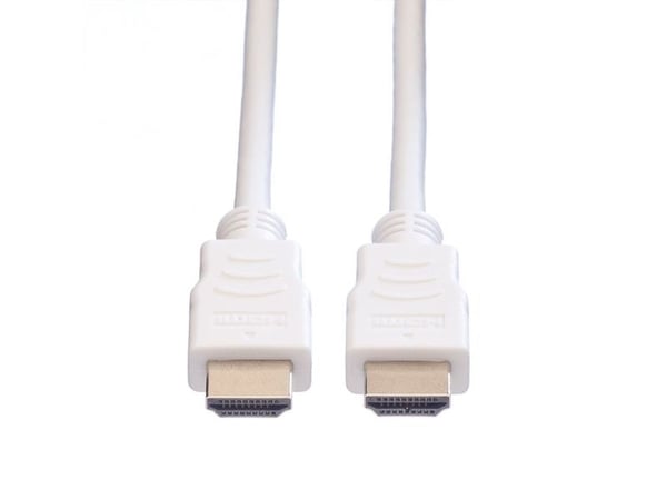 Value 11995704, 1,5 m, HDMI Type A (Standard), HDMI Type A (Standard), 3840 x 2160 piksler, 3D, Hvit