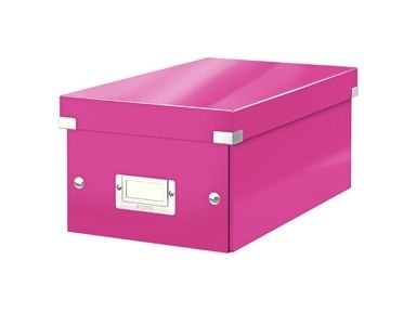 Leitz Click & Store WOW säilytyslaatikko, DVD, 84 % kierrätyskartonki, Vaaleanpunainen, Kartonki, 206 mm, 325 mm, 147 mm, 570 g